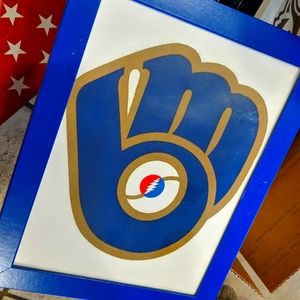 Deadhead Milwaukee Brewers Wall Hanging